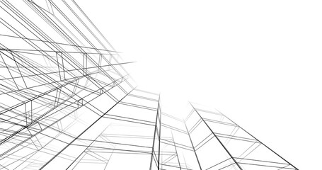 abstract architecture digital background 