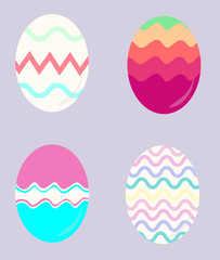 decorated easter eggs.