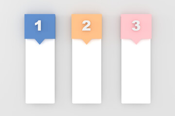 infographics banner design as set of 3, business design, step presentation