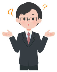 男性ポーズ　スーツ