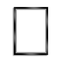 Black frame with shine of light and blank space for insert.