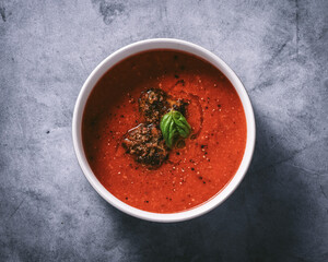 tomato soup with basil