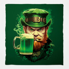 Leprechaun - Irischer Kobold - St. Patricks Day Meme - Generative AI