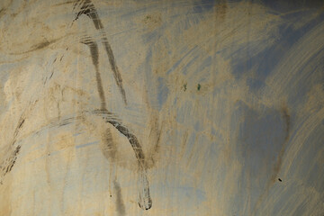 Texture of dirty plastic. Wall after vandalism. Erased surface.
