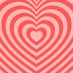 Red heart shape tunnel