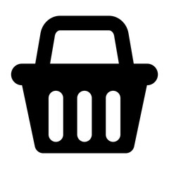 Shopping basket icon - vector illustration. Shop cart, bag, online purchase, retail vector illustration design on white background.