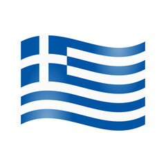 The national flag of Greece