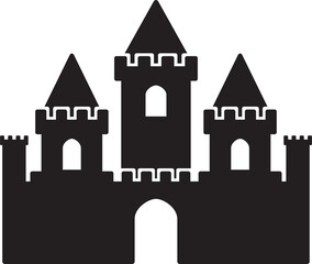 Fototapeta premium Old castle icon