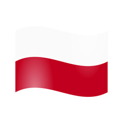 The national flag of Poland