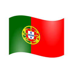 Vector graphics of the national flag of Portugal
