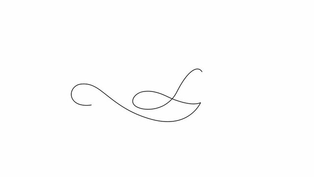 Calligraphic inscription I Love You. Line text, drawing on a white background