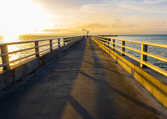 Early Light on The Edward B. Knight Pier, Key West, Florida, USA