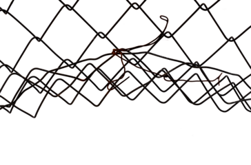 Background of metal mesh or wire on a white background