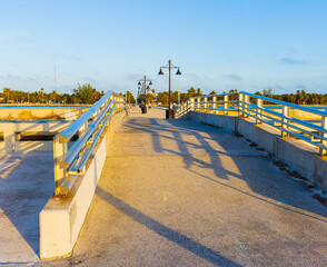 Early Light on The Edward B. Knight Pier, Key West, Florida, USA