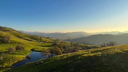 Obraz premium Beautiful scenery in the hills of Central California 
