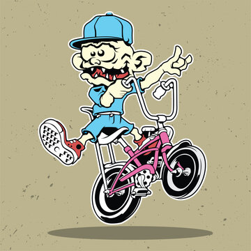lowrider cortoon lowrider vector illustration
