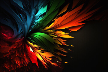 Abstract Background Colorfull created with generative AI technology