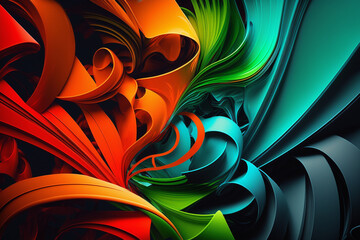 Abstract Background Colorfull created with generative AI technology