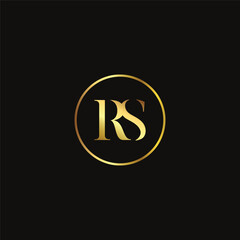 Vector RS letter logo design template