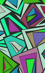 Colorful geometric background with triangles, abstract backdrop