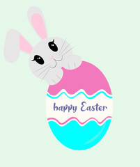 easter bunny with egg