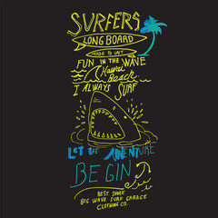 shark illustration for print