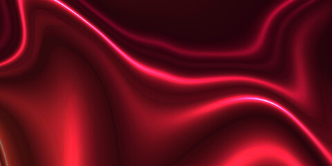 Obraz premium Abstract dark red luxurious smooth cloth waves background texture. luxurious cloth or liquid wavy folds silk and satin texture background.