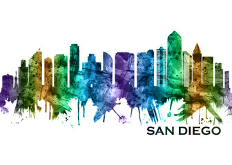 Obraz premium San Diego California Skyline