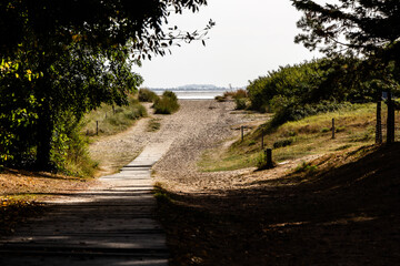 Beach at the bay of Le Mont-Saint-Michel, Normandy, France