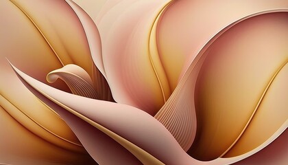  a close up of a flower with a brown center and yellow petals on the center of the flower, with a soft pink center and yellow petals on the petals.  generative ai