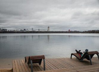 pier on the river