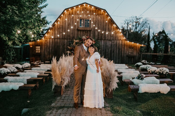 couple shoot on wedding day