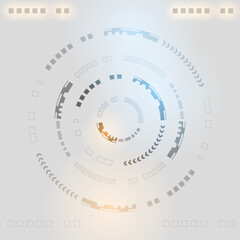 Abstract circle sci-fi futuristic technology innovation concept background