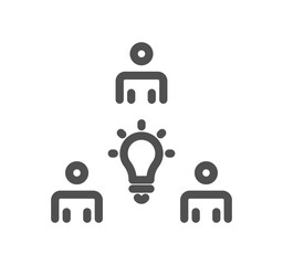 Business people related icon and linear vector.