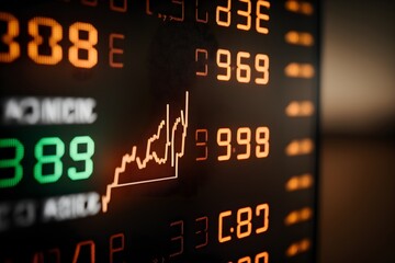 Stock Chart, Stock Price, Forex Price, Forex Chart, Digial Stock Screen, Generative AI