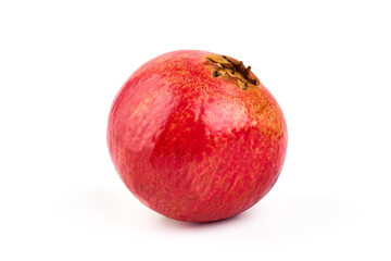 Ripe Fresh Garnet fruit, pomegranate, isolated on white background.