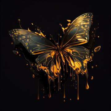 HD golden butterfly wallpapers  Peakpx