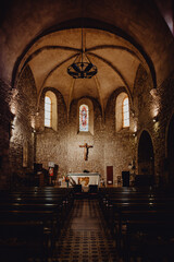 L'intérieur de l'église en Provence