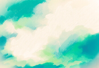 Impressionistic Sunset/Sunrise Cloudscape - Digital Painting/Illustration/Art/Artwork Background or Backdrop, or Wallpaper