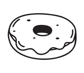 donut food doodle