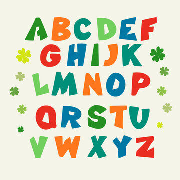 Colourful alphabet for your DIY projects and design.