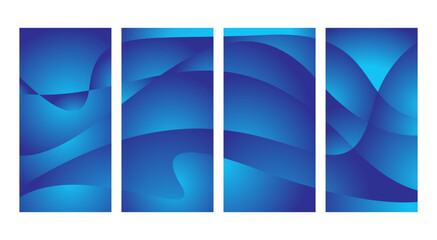 Fototapeta premium template abstract background gradient with waves for social media as well as print