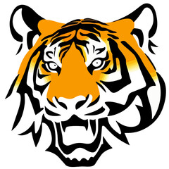 tiger head vector