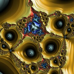 Fractal complex zoom - Mandelbrot set detail, digital artwork for creative graphic design
