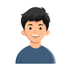 Man Avatar Character Vector Illustration