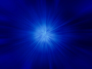 Radial Blur On A Blue Abstract Background