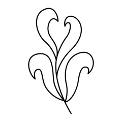 Aesthetic Boho Leaf Flower Design Decoration