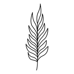 Aesthetic Boho Leaf Flower Design Decoration