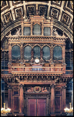 The great organs of the church of La Madeleine in Paris
