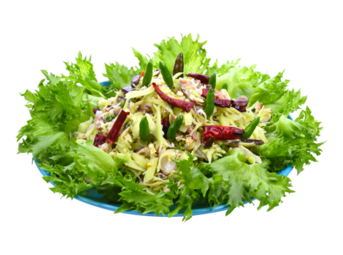spicy mackerel salad with mix fresh vegetable, thai food. transparent png